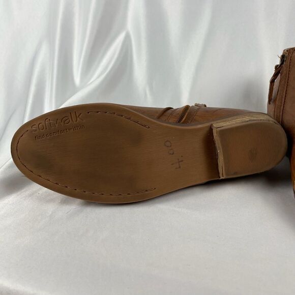 Soft Walk Faux Leather Ankle Boots - Women’s 8 - Picture 9 of 13